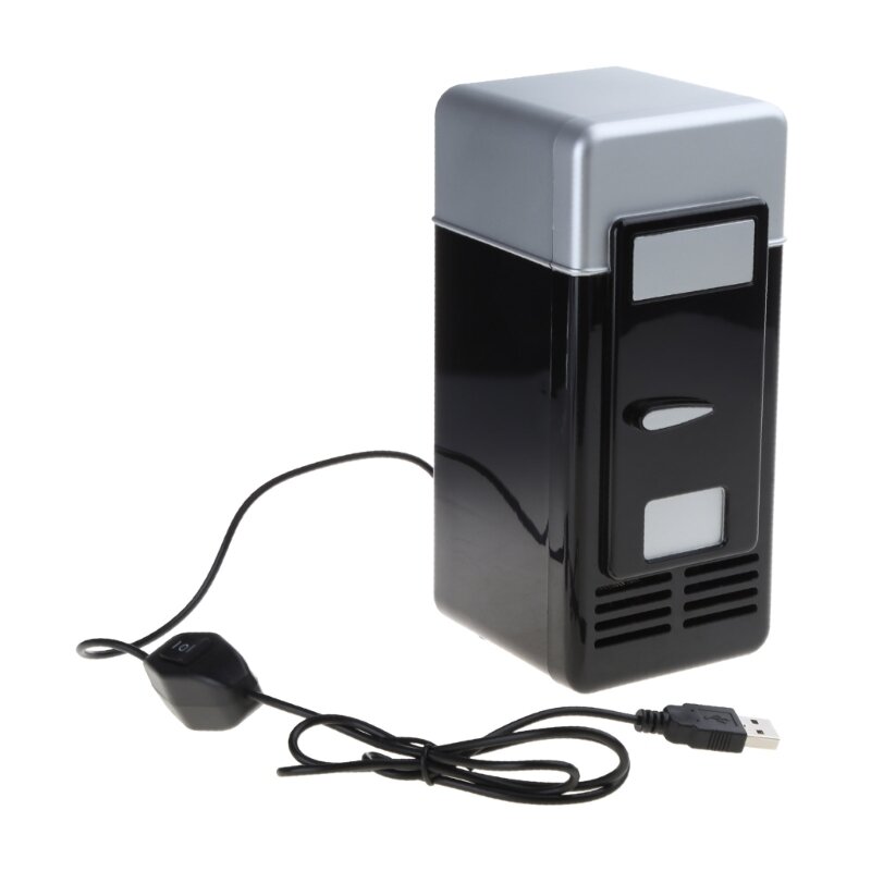 ثلاجة صغيرة محمولة 780 مل تعمل بالطاقة USB ومبرد مشروبات للسيارة وسطح المكتب والقارب والسفر