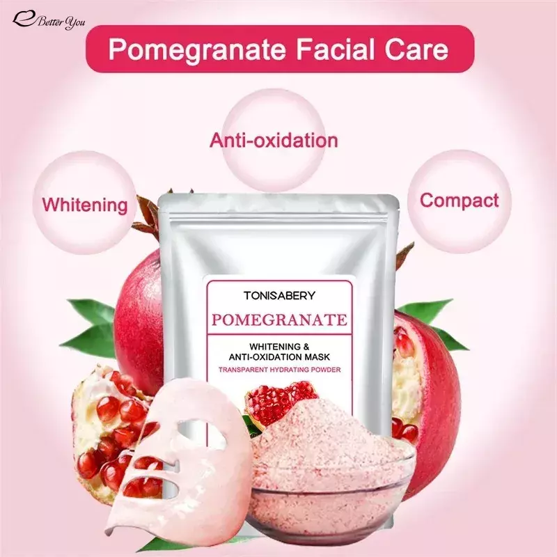 Hydro Jelly Mask Powder, Rose Collagen Peel Off, Face Rubber, Facial Jellymask, Hydratant, Salon SPA, Soft Face Care, Blanchiment, DIY
