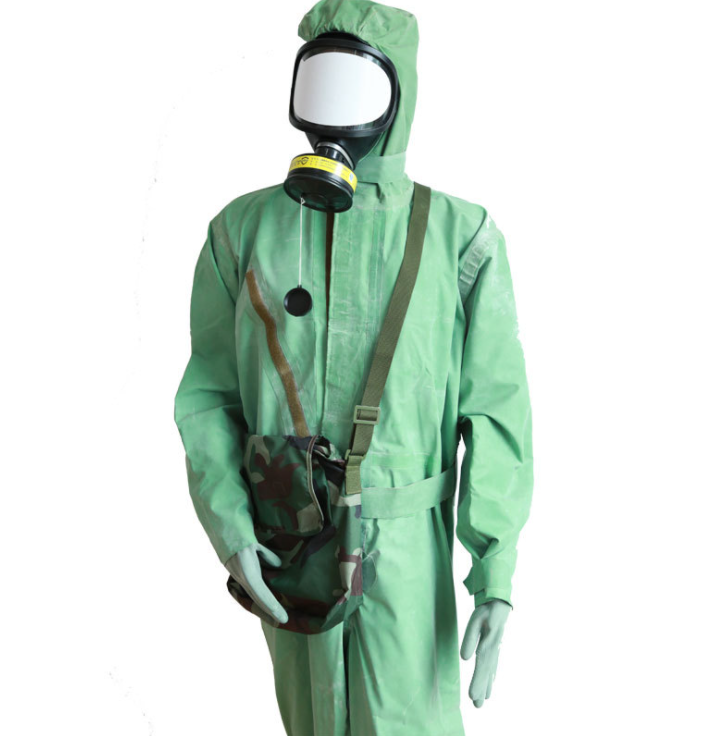 Professional Heavy Duty Type Chemical Protective Suit For Radiation Protection