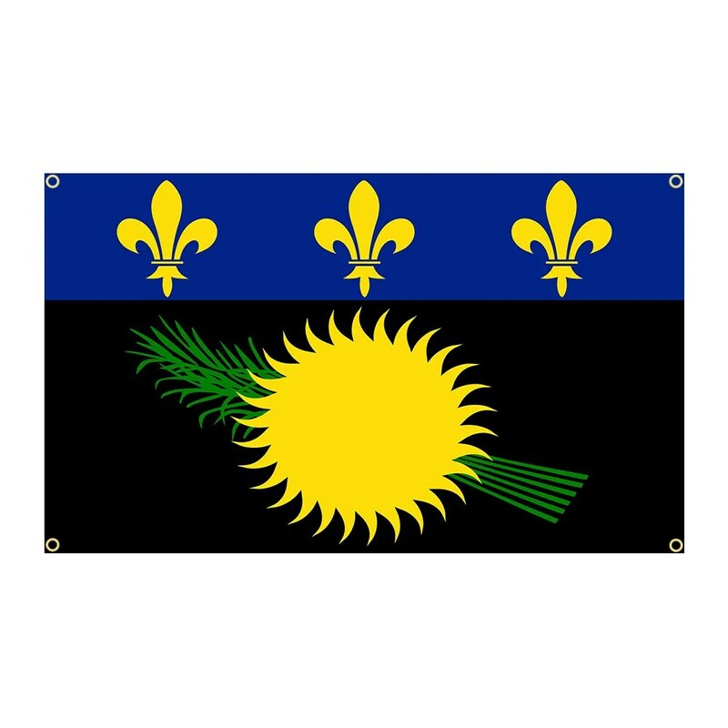 90x150cm Guadeloupe Flagge Polyester gedruckt Banner nach Hause oder im Freien für Dekoration Wandteppich