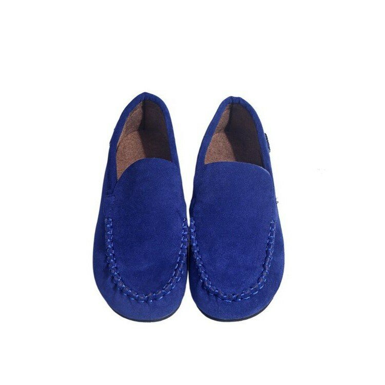 2024Leisure suede women's shoes lace less flat shoes fashionable loafer Zapatos para mujeres non slip one foot pedal Large size