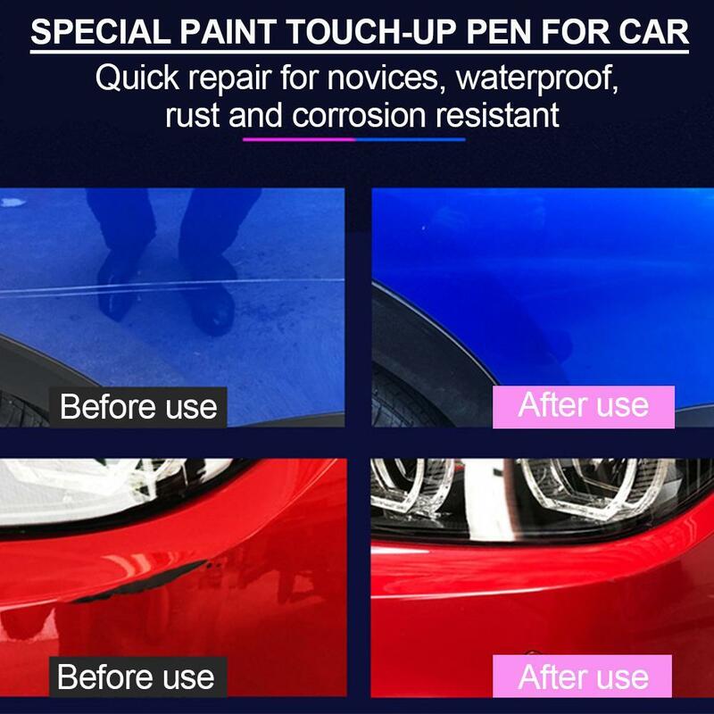 Kuas cat mobil, mutiara putih perbaikan goresan cat mobil artefak hitam untuk menghilangkan tanda khusus dari cat semprot pena titik perak