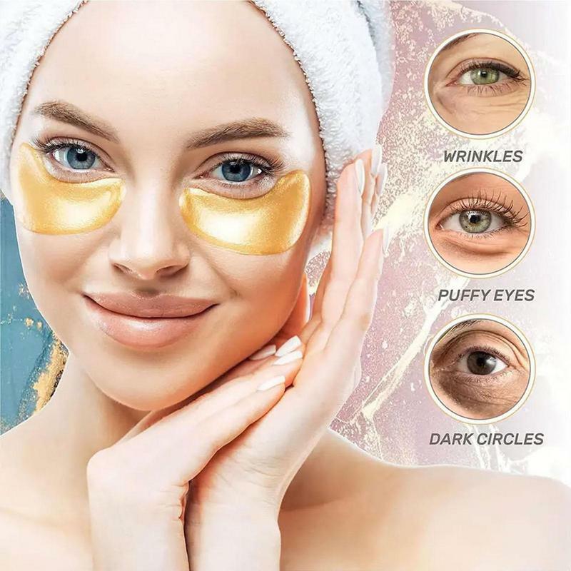 Eye Gels Pads Natural And Fast-Acting Eye Gels Pads For Puffiness Beauty Products For Home Traveling Outdoor Activities Business
