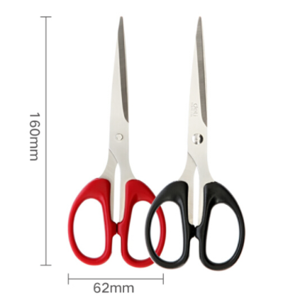 Deli 6034 Cutting Scissors High quality Stationery Stainless Steel Scissors Office Student Papercut