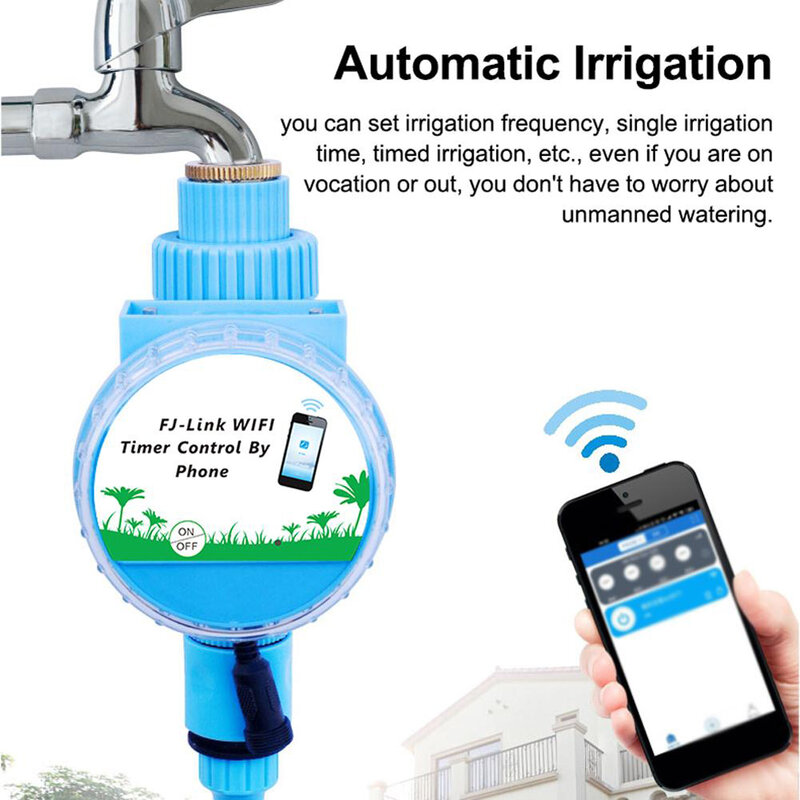 Tuya Smart WiFi Jardim Sistema de Irrigação Automática, Torneira De Irrigação Por Gotejamento, Aspersor De Rega Do Gramado, Controlador para Alexa e Google