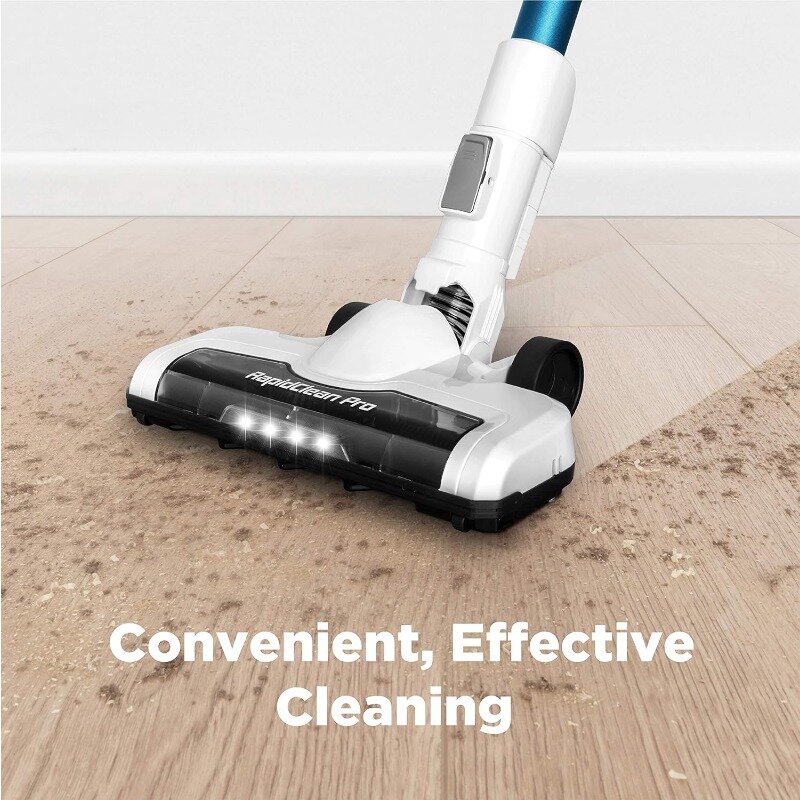 Handheld Vacuum Cleaner for Hard Floors, Battery-Operated Portable Vacuum Cleaner with Maximum Efficiency Powerful Suction White