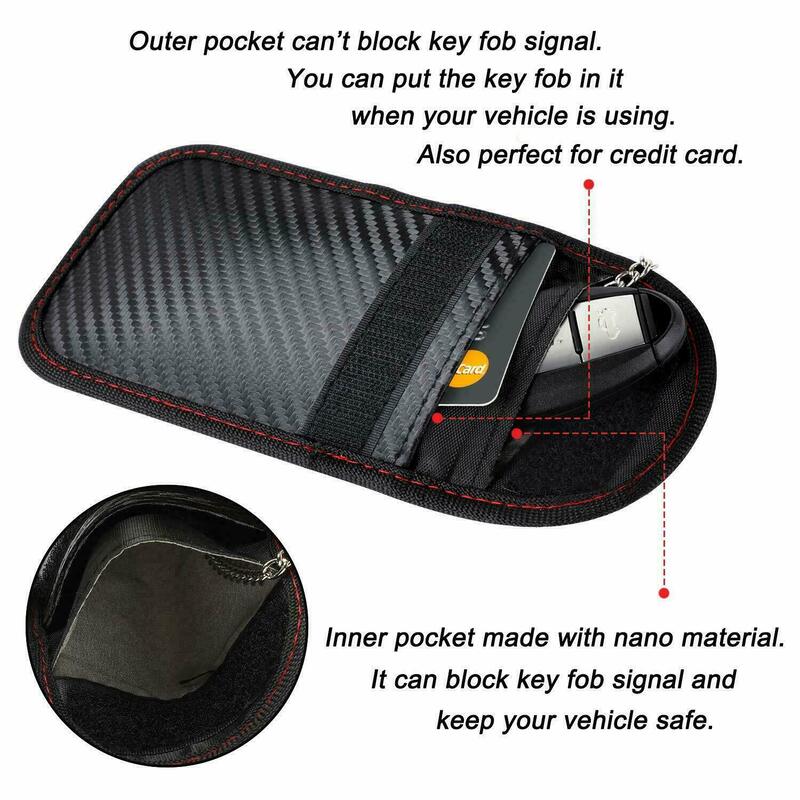 Novo rfid faraday caixa anti roubo fob protetor à prova de radiação caixa de telefone móvel carro keyless bloqueador de sinal de segurança