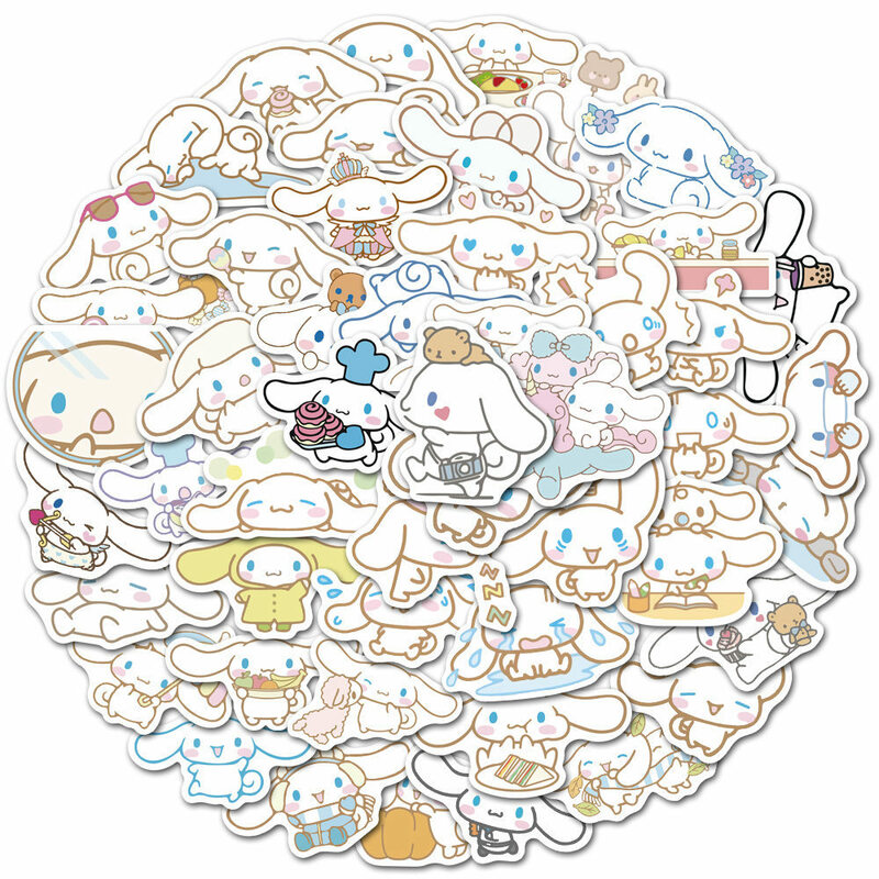 50pcs adesivi Cute Cinnamoroll Kuromi My Melody Sticker per Laptop Phone Case Girls Sanrio My Melody Anime Stickers giocattoli per bambini