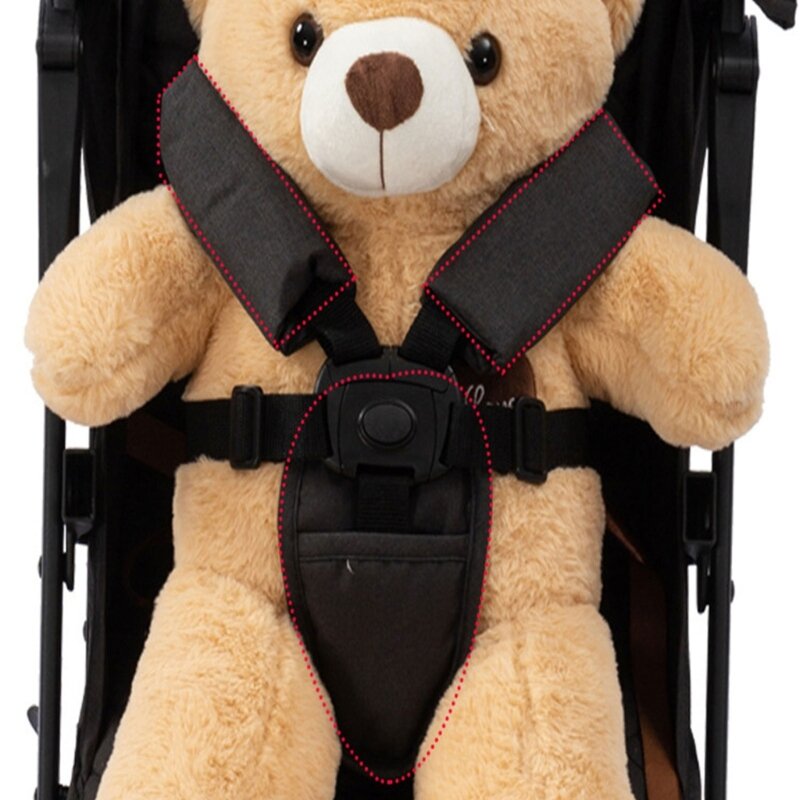 Penutup sabuk kursi mobil pengaman bayi Universal sabuk pengaman mobil Set bantalan bahu bertali bahu kereta bayi bantalan bahu