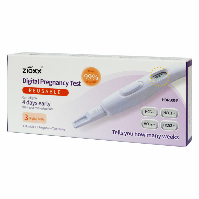 Zioxx Reusable Digital Ovulation and Early Result Pregnancy Tests with Weeks Indicator
