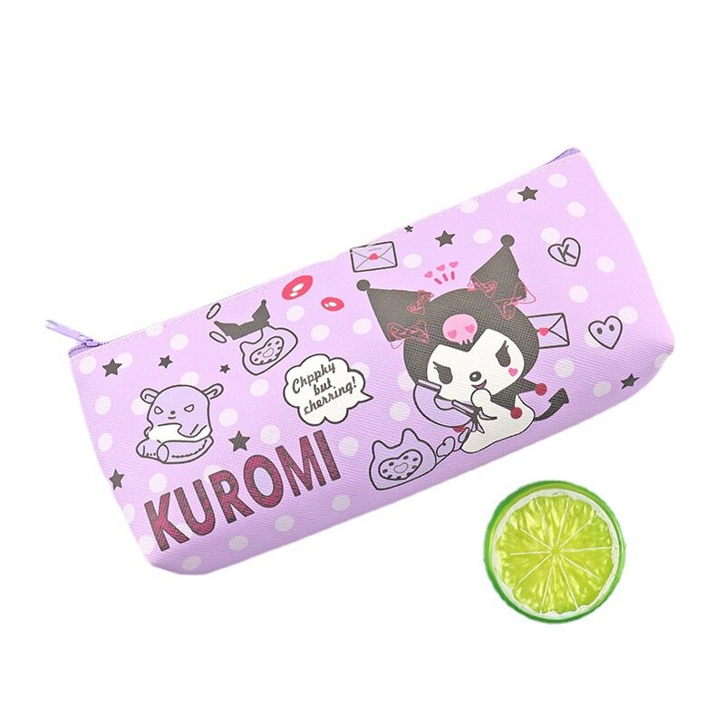 Sanrio Kawaii Cinnamoroll Pencil Case Kuromi Stationery Bag Anime My Melody Hello Kitty Pochacco Purse Sanrio for Girls