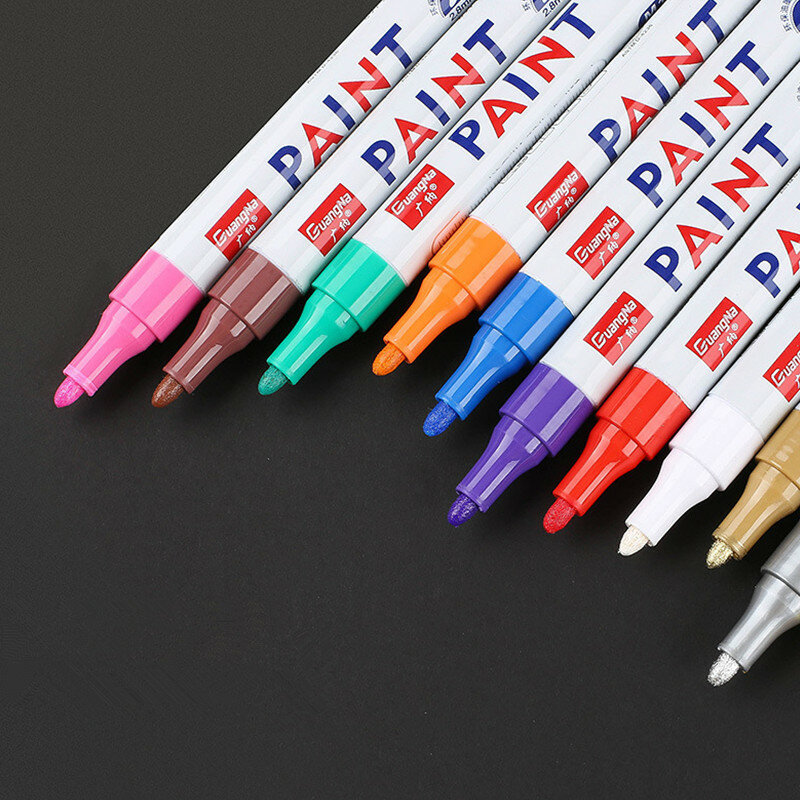 Ручка для рисования автомобильных шин, 12 цветов