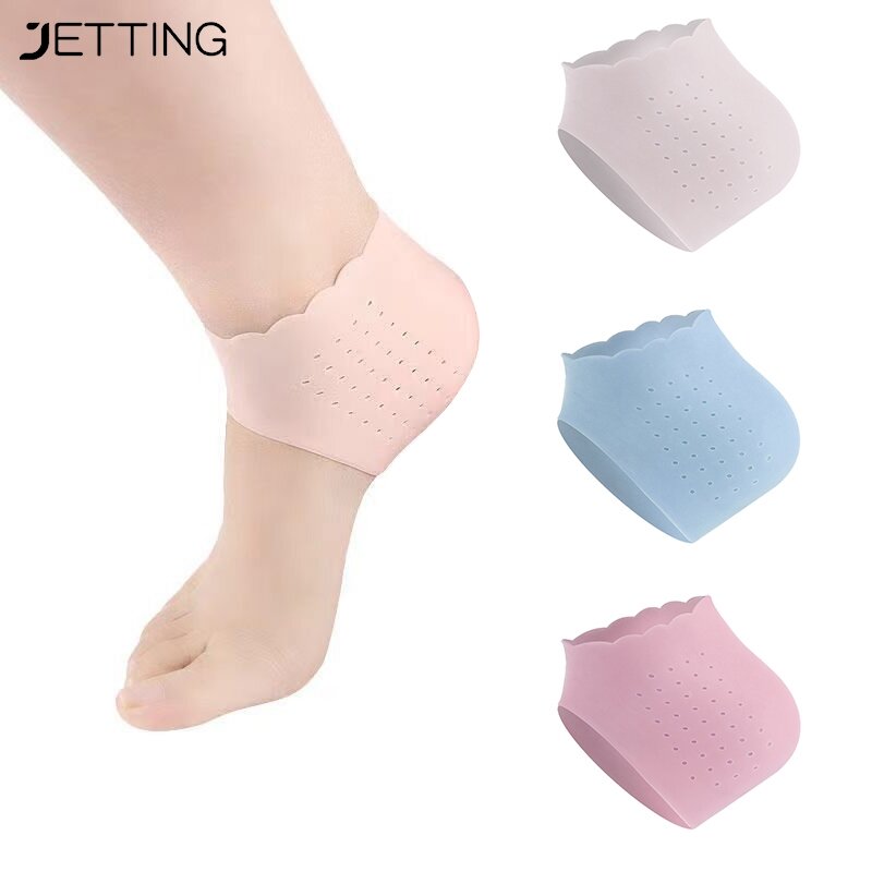 1 Paar Silikon Füße Pflege Socken feuchtigkeit spendende Gel Ferse dünne Socken mit Loch rissige Fuß Hautpflege Protektoren Fußpflege-Tool