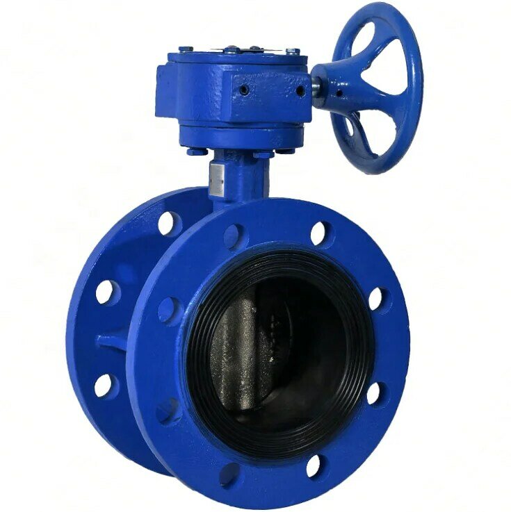 1000mm Diameter Gear Operated NBR Lined Flange Type Butterfly Valve