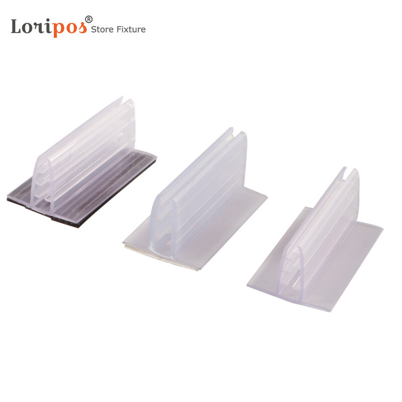 76Mm Met Foam Tape Pvc Grip Clip Strip Pop Extruderen Clip Kt Boord Label Houder Plank Advertisiting Teken Snap meubels Accessoire