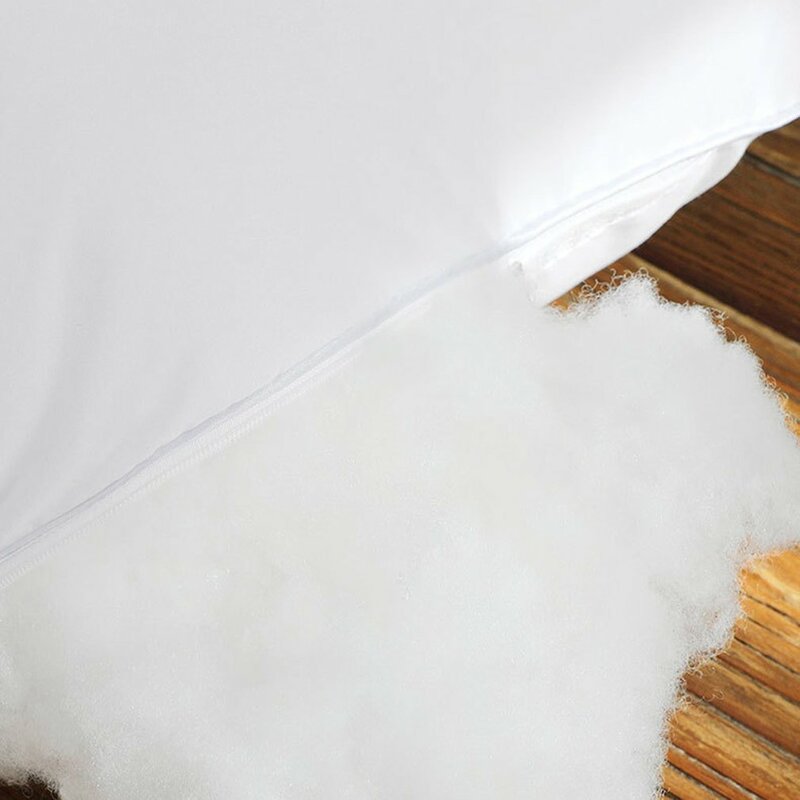 หมอน45x45cm สำหรับตกแต่งภายในบ้านที่นั่งรถโซฟาแกนหมอนอิงหมอนเด้งสีขาวมาตรฐานทำจากผ้าฝ้ายสีขาว100%
