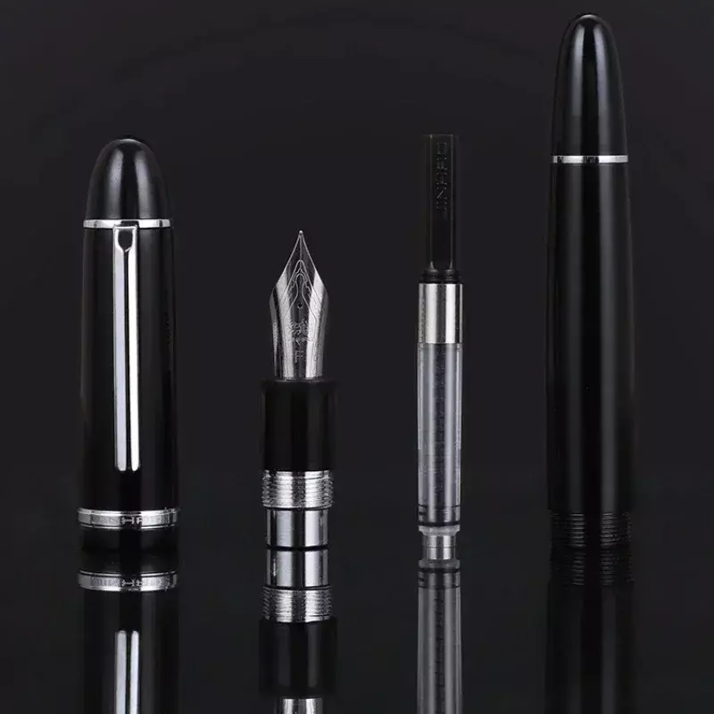 Jinhao-متعدد الألوان الاكريليك نافورة القلم ، أقلام الحبر ، أقلام الحبر ، اللوازم المكتبية ، القرطاسية ، الكتابة ، الفاخرة ، أنيقة ، X159 ، 0.5 مللي متر ، 0.38 مللي متر