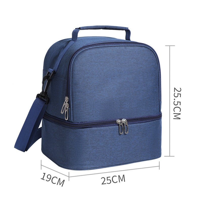 Portable Lunch Bag Thermal Insulated Lunch Box Tote Cooler Handbag Waterproof Backpack Bento Pouch Company Food Storage Bags