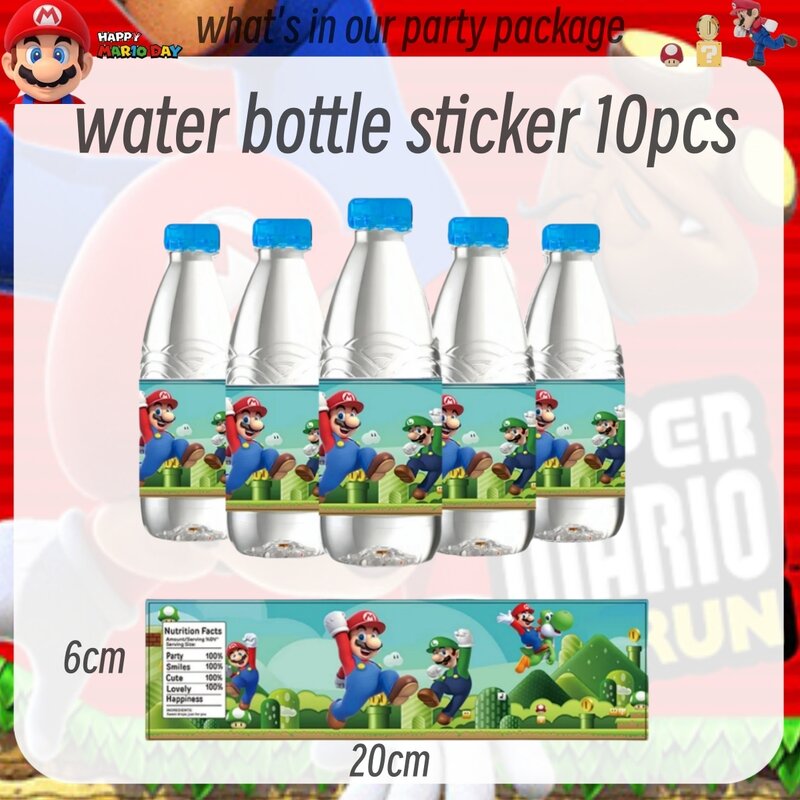 Super Mario Bros Birthday Decoration Disposable Tableware Tablecloth Cup Plate Napkin Coin game Baby Shower Kids Party Supplies