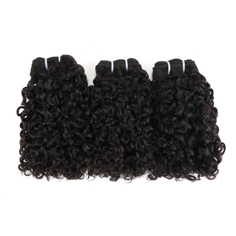 Himalaya Brazilian DD Pixie Curls Bundles Unprocessed Natural Human Hair Curl Bundles Weave Only Virgin Hair Extension Bundles