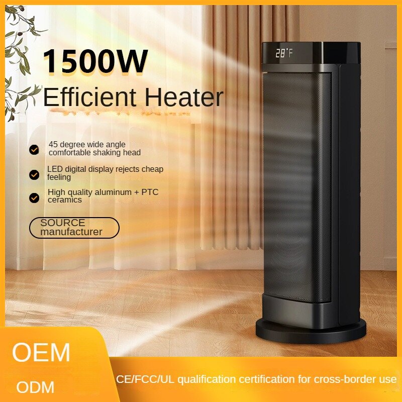 Calefator home elétrico, calefator vertical pequeno, 1500W