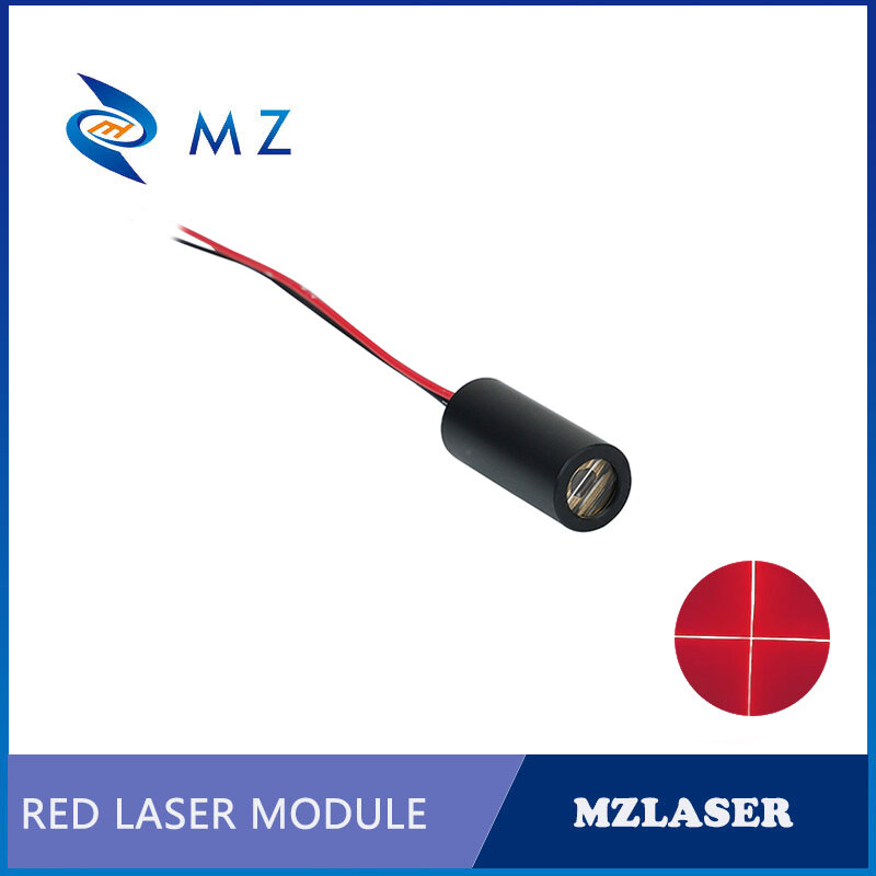 Hot Selling Compact D9mm 650nm 5mW 3V Red Cross Laser Diode Module APC Drive Type Industrial Grade