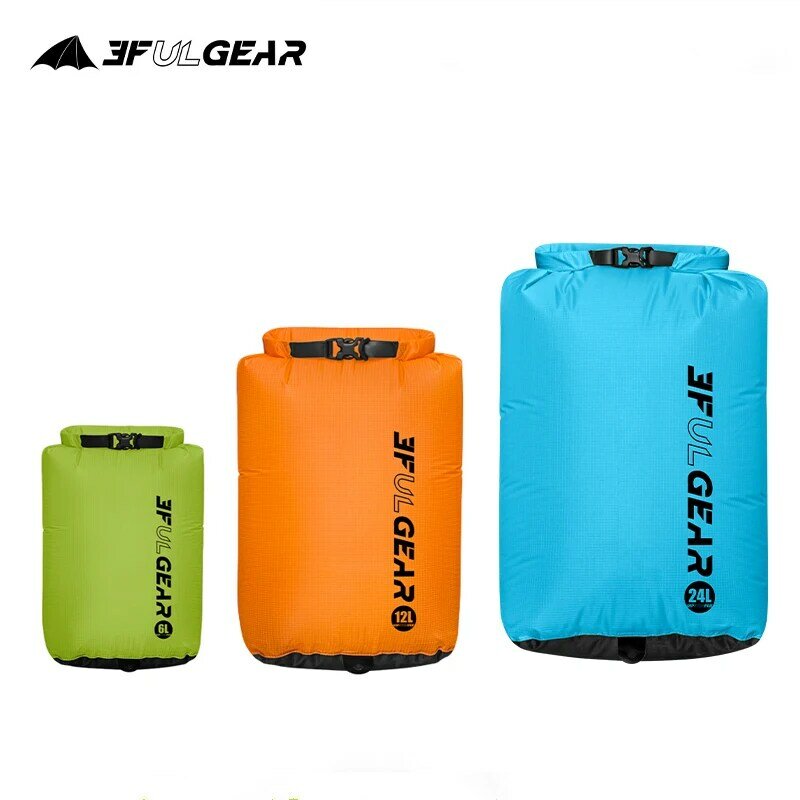 3F UL GEAR 방수 보관 가방 파우치, 수영 드라이 백 팩, 15D 30D 실리콘 여행 보트 낚시 표류 래프팅 백