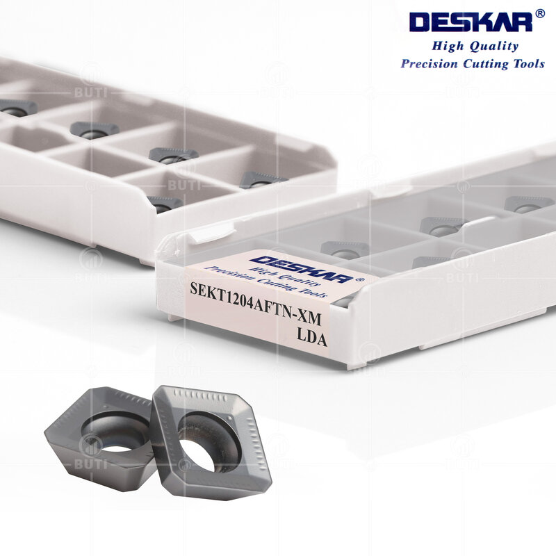 DESKAR 100% Original SEKT1204AFTN-XM LF6018 High Quality Milling Cutting Cutter CNC Lathe Turning Tools Carbide Milling Inserts