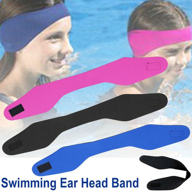 Regulowana opaska na uszy do pływania przenośna wielokolorowa opaska do włosów z neoprenu wodoodporna miękka opaska do nurkowania dla dorosłych dzieci