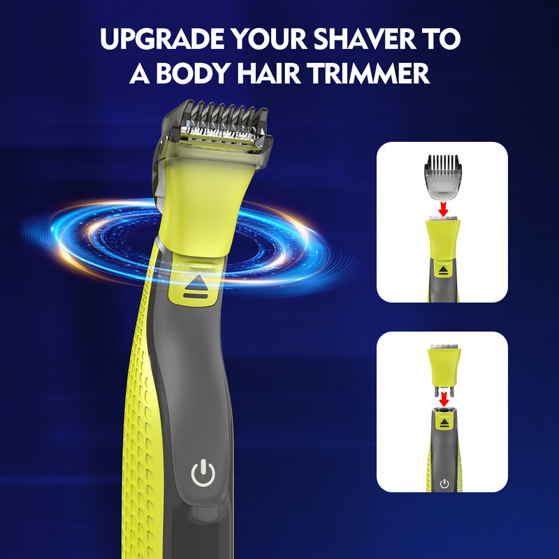 Men Manual Beard Shaver Head Replacement Blade for Philips OneBlade Razor Men Beard Trimmer Blades Spare Accessories