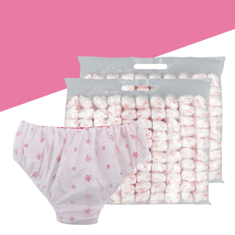 10 pezzi biancheria intima di cotone usa e getta da donna mutandine da viaggio dopo il parto mutande Non tessute intimo mutandine da gravidanza
