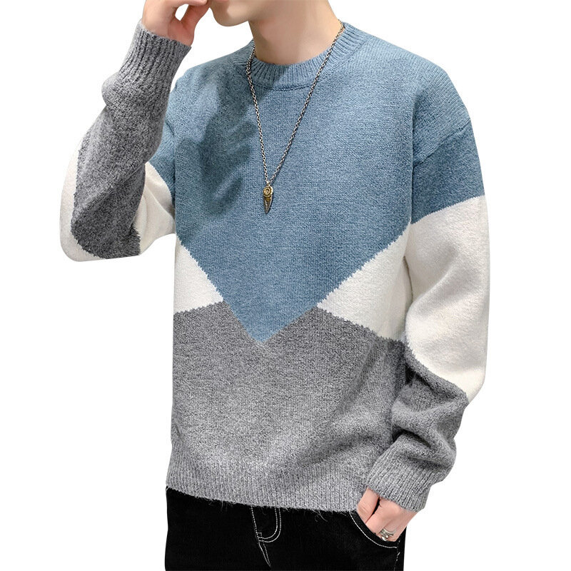 Men Sweater Turtleneck Knit Pullover Sweatshirt Warm Casual Long Sleeve Top 2022 New Winter Spring Clothing Youth Trendy