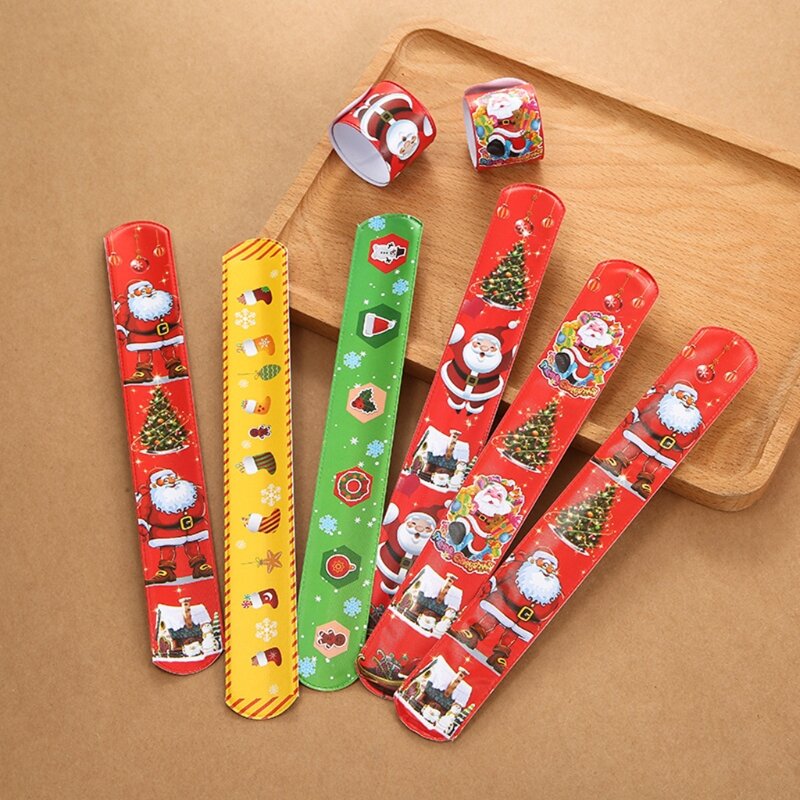 30 pezzi braccialetto natalizio per bambini, giocattolo per regali Natale creativi per bambini