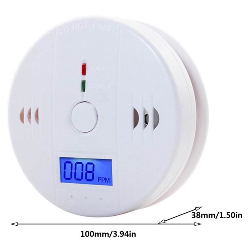 Hot Co Detektor Warnung Sirene Alarm Kohlen monoxid Detektor 85db Ton mit LCD-Anzeige sicherer Sensor Home Security Schutz