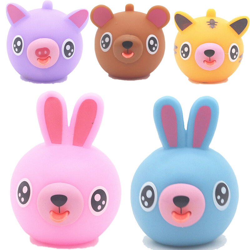 Antistress Fidget Toys Talking Animal Jabber Ball Tongue Out Stress Relieve Soft Ball for Kids Adult Baby Bath Toys Kids Gift