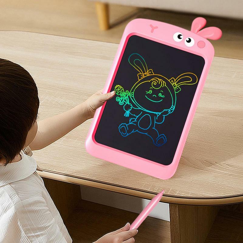Tablet LCD colorido para crianças, almofada apagável doodle com função de bloqueio, brinquedos pré-escolares, brinquedos para crianças, 10"