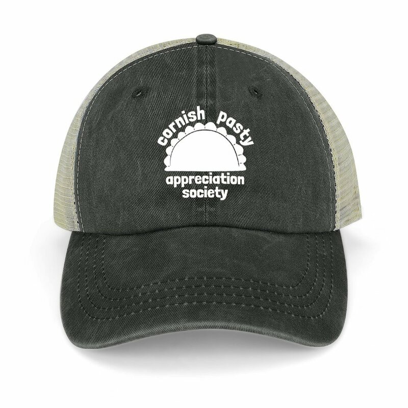 Cornish Pasty Appreciation Society White Cowboy Hat Sunhat Hood hiking hat Baseball For Men Women's