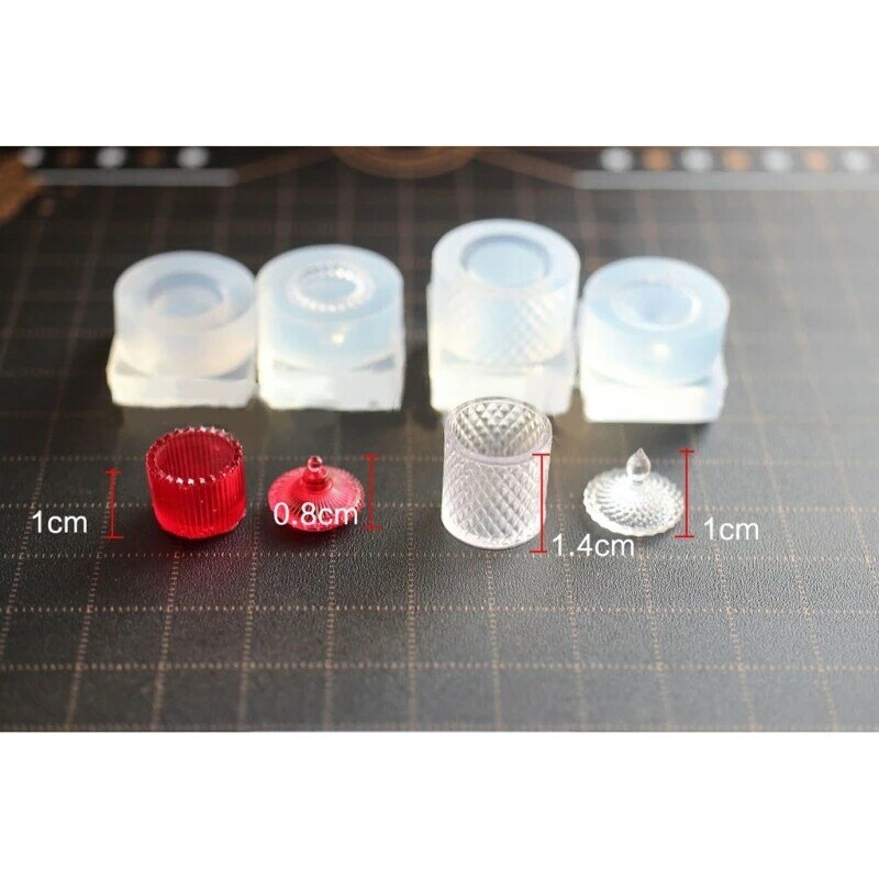Mini bandeja 3D de latas de caramelo, moldes de silicona de resina epoxi DIY, moldes colgantes hechos a mano, herramienta de molde de adorno de escritorio fácil de limpiar