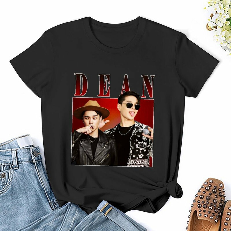 Dean T-Shirt Animal Print Shirt für Mädchen ästhetische Kleidung übergroße T-Shirts für Frauen