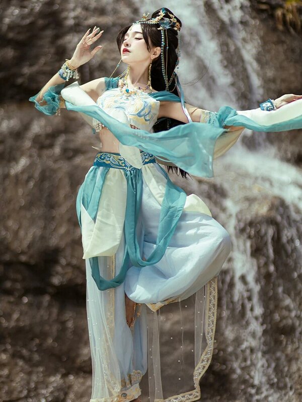 Ming Dynasty Hanfu Women's Chinese Western Exotic Dance Dress Fairy Princess Dress