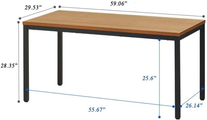 BIBOC-escritorio para ordenador, mesa de comedor para reuniones, 30x60 pulgadas, estilo Simple y moderno