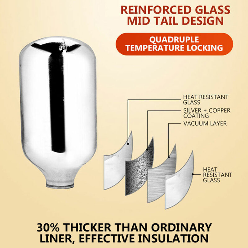 3L Luftdruck Wasserkocher Thermos Flasche Haushalts Kochendem Wasser Flasche Glas Liner Presse Warme Topf Große-Kapazität Thermos