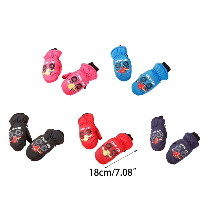 Детские лыжные перчатки, зимние теплые водонепроницаемые перчатки, перчатки для уличной езды, прочные, дропшиппинг