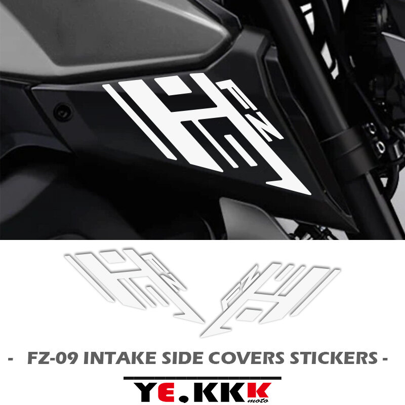 Voor Yamaha FZ09 FZ-09 FZ09SP Air Intake Side Cover Sticker Set Kuip Decals Hollow Out Custom 2014-2019