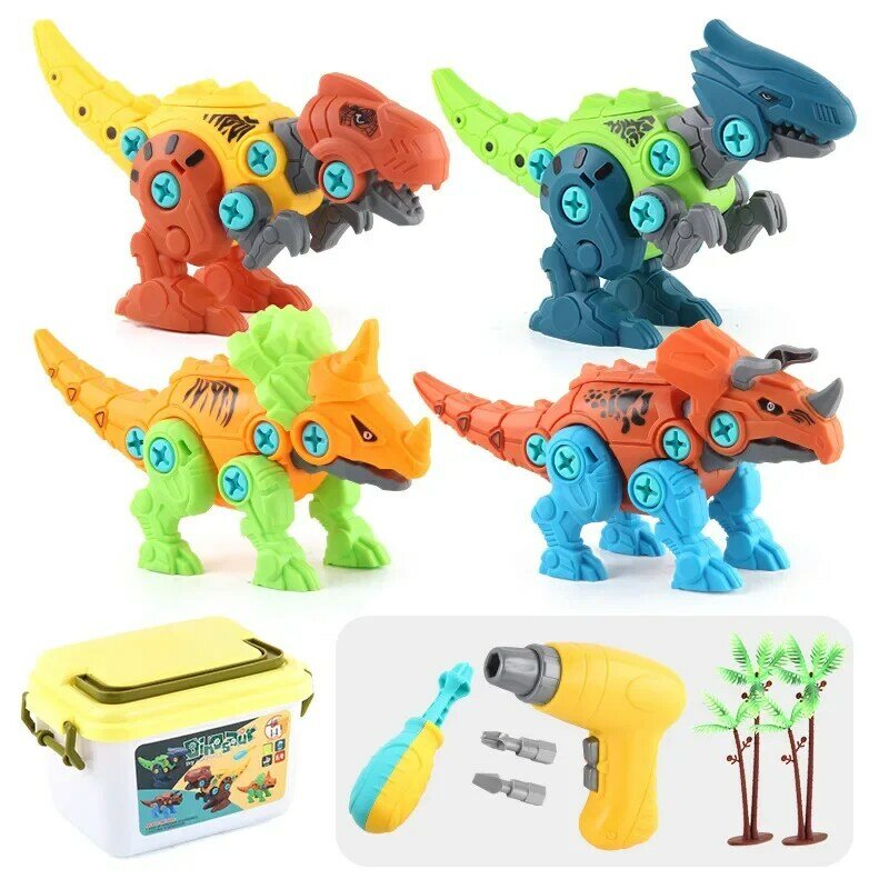 Nieuwe Puzzel Geassembleerde Tyrannosaurus Model Fit Transformatie Dinosaurus Robot Speelgoed Voor Kinderen Dinosaurus Speelgoed Cadeau