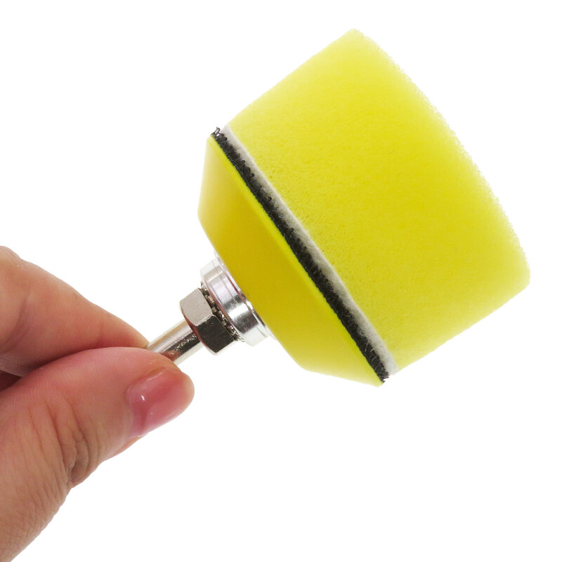 2 Zoll Polier pad Schwamm Mini Detail lierung Polier pads 50mm Klett verschluss für Auto polierer Befestigung Wachs Trägerplatte