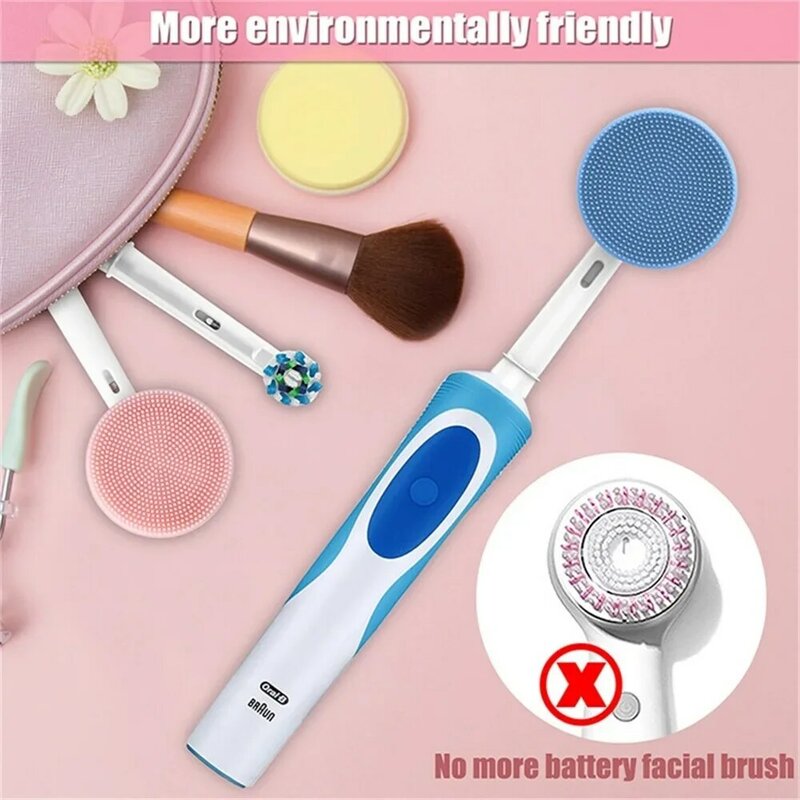 Nieuwe Gezichtsreinigingsborstelkop Voor Orale-B Elektrische Tandenborstels Vervangende Koppen Gezichtshuid Gereedschap