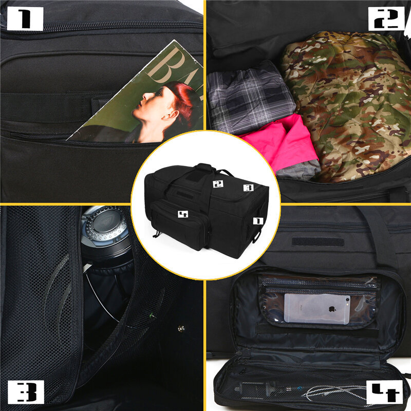 124l arge Kapazität militärische taktische Reisetasche Roll gepäck für schwere Camping Wander gepäck Reisekoffer 124l