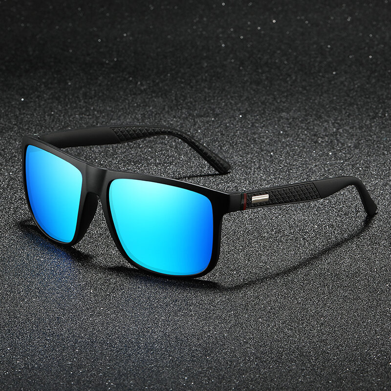 Gafas de sol polarizadas para hombre y mujer, lentes de sol de lujo para conducir, viajes, moda cuadrada, Vintage, diseñador de marca, UV400