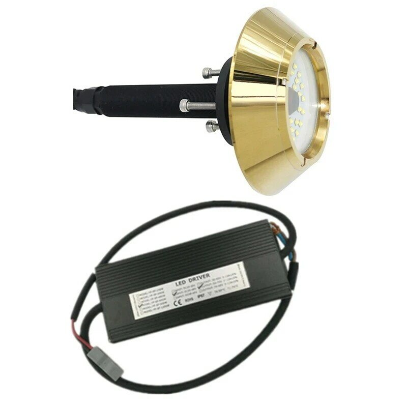 RGB RGBW 180W Submersible LED Underwater Lights Bronze IP68 Night Lamp Pond Pool Party Yacht Fish Marine Fitting